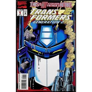 Transformers Generation 2 Comic Book 1 Marvel Comics Nov 1993 Optimus‎ Prime  VF